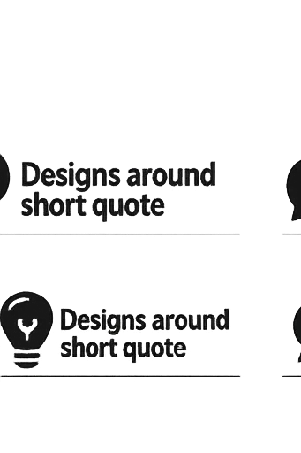 Designs around short quote motivation words for t- shirts black