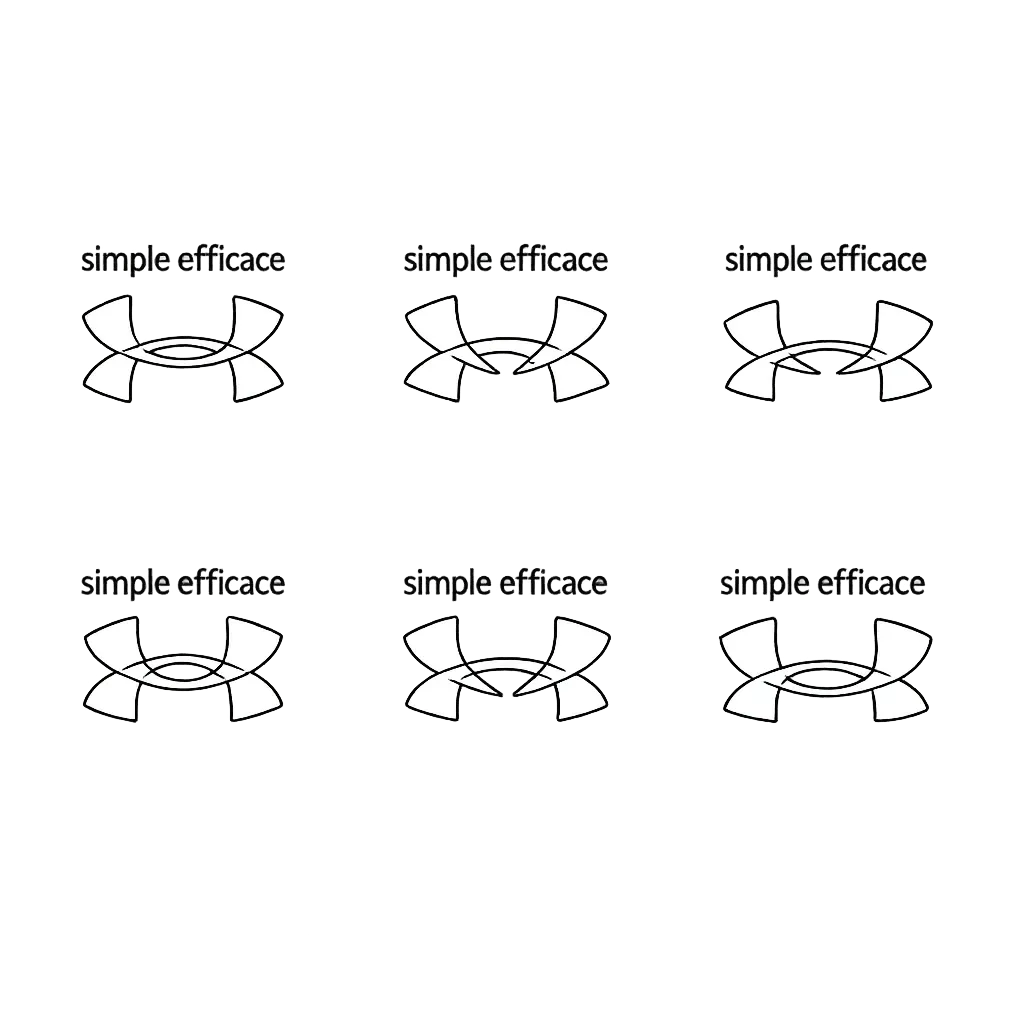 Marque de vetements ecriture minimalist type under armour a la place "simple efficace"