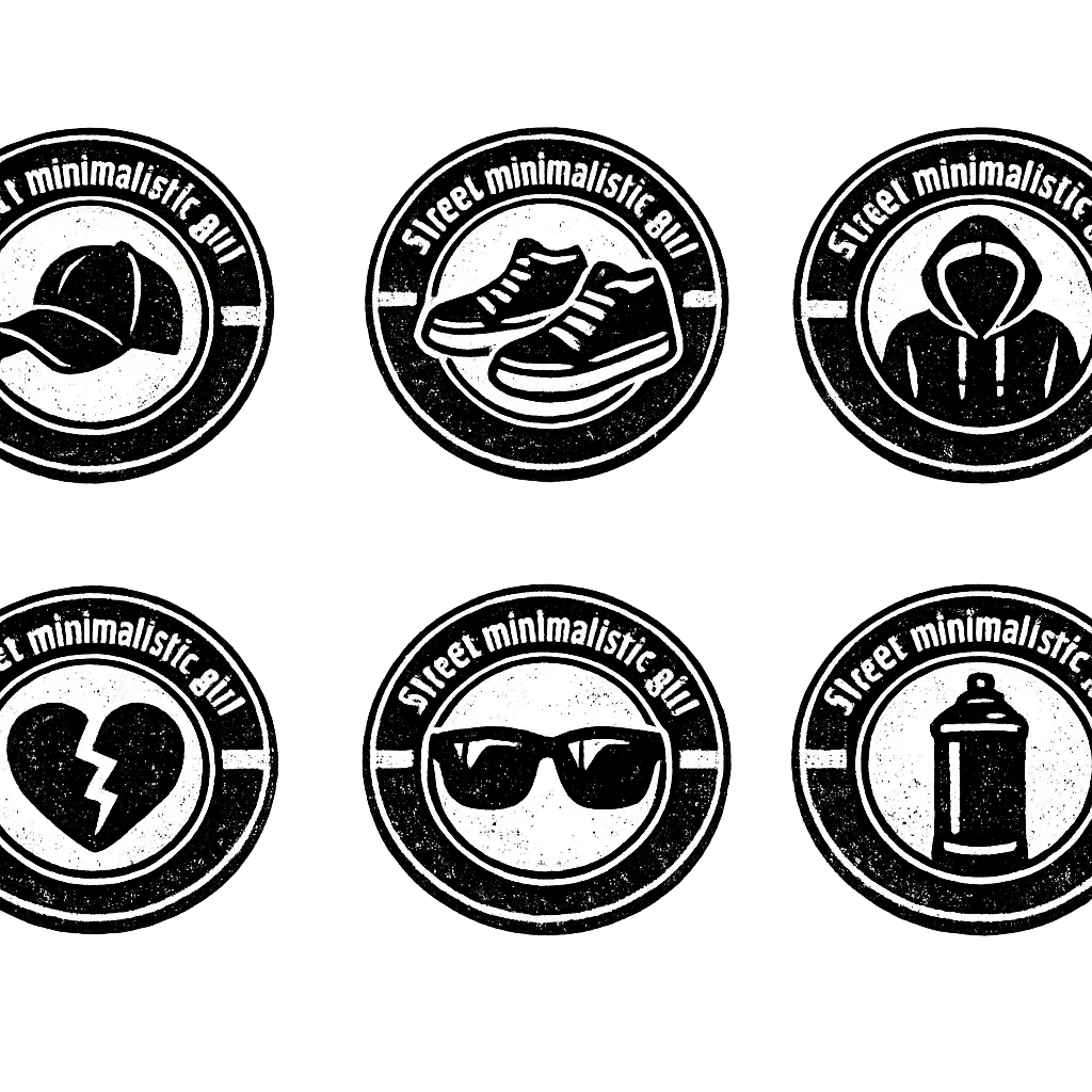 Street minimalistic girl