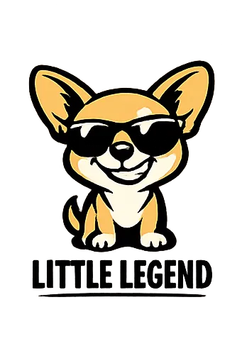 Cute Chihuahua dog, cartoon style, vector art, PNG, no background, 4500x5400 px, print ready