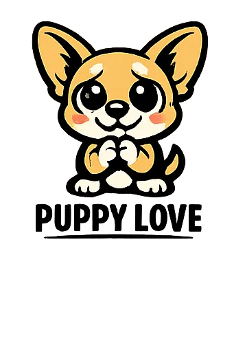 Cute Chihuahua dog, cartoon style, vector art, PNG, no background, 4500x5400 px, print ready