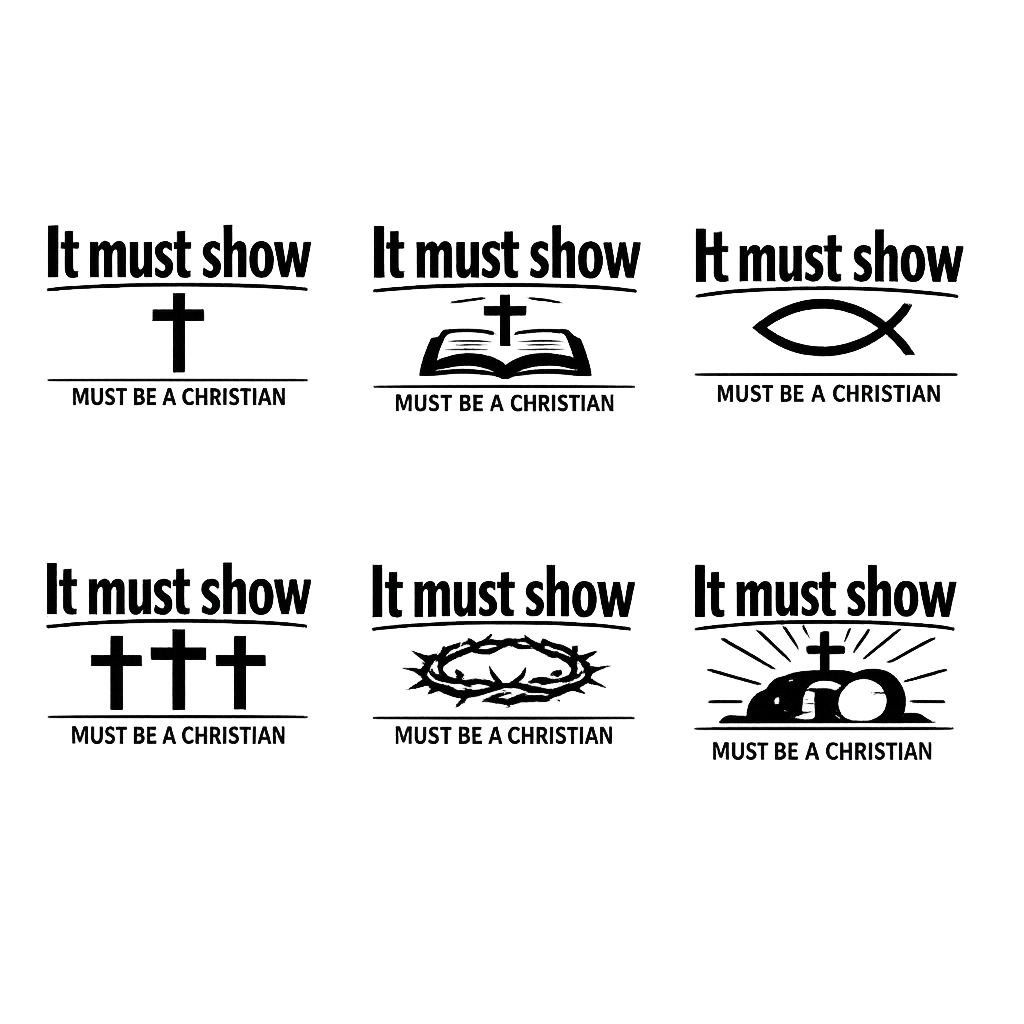 Must be a christian tshirt with a picture that reflects the theme "It must show" 
Their private time