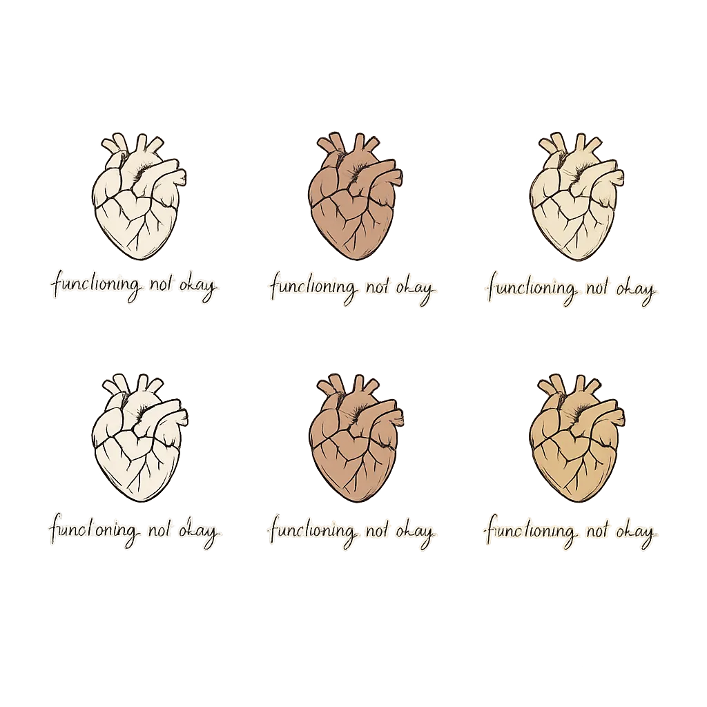 “Minimalist aesthetic t-shirt design, soft beige background, small centered line-art illustration of