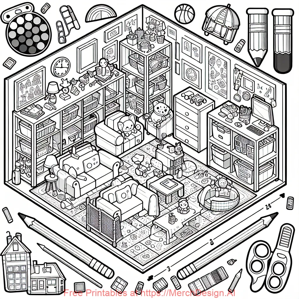 isometric room