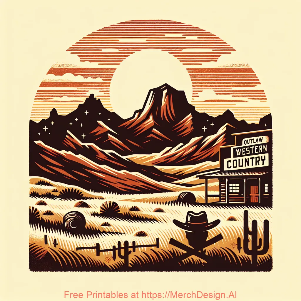 Landscape Outlaw Western Country