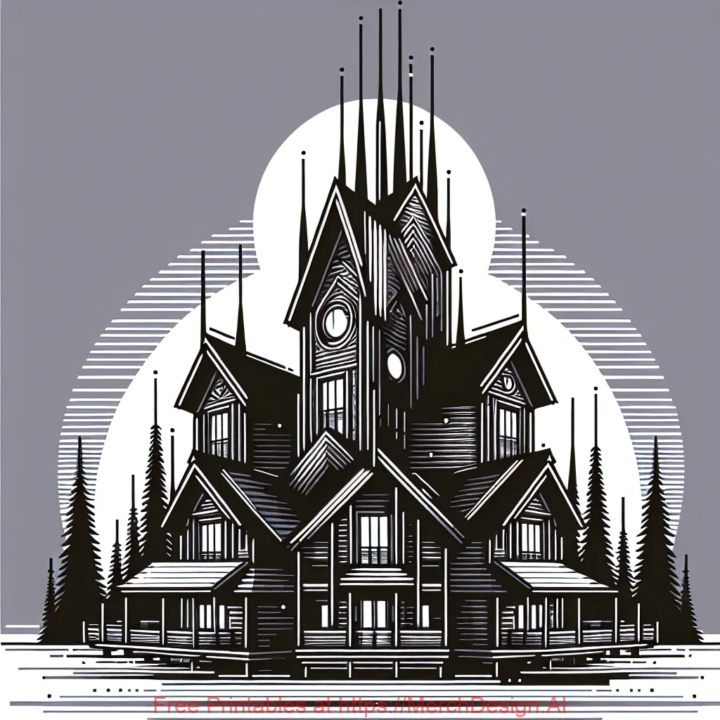 Peavey cabins build ab as a Tower or church