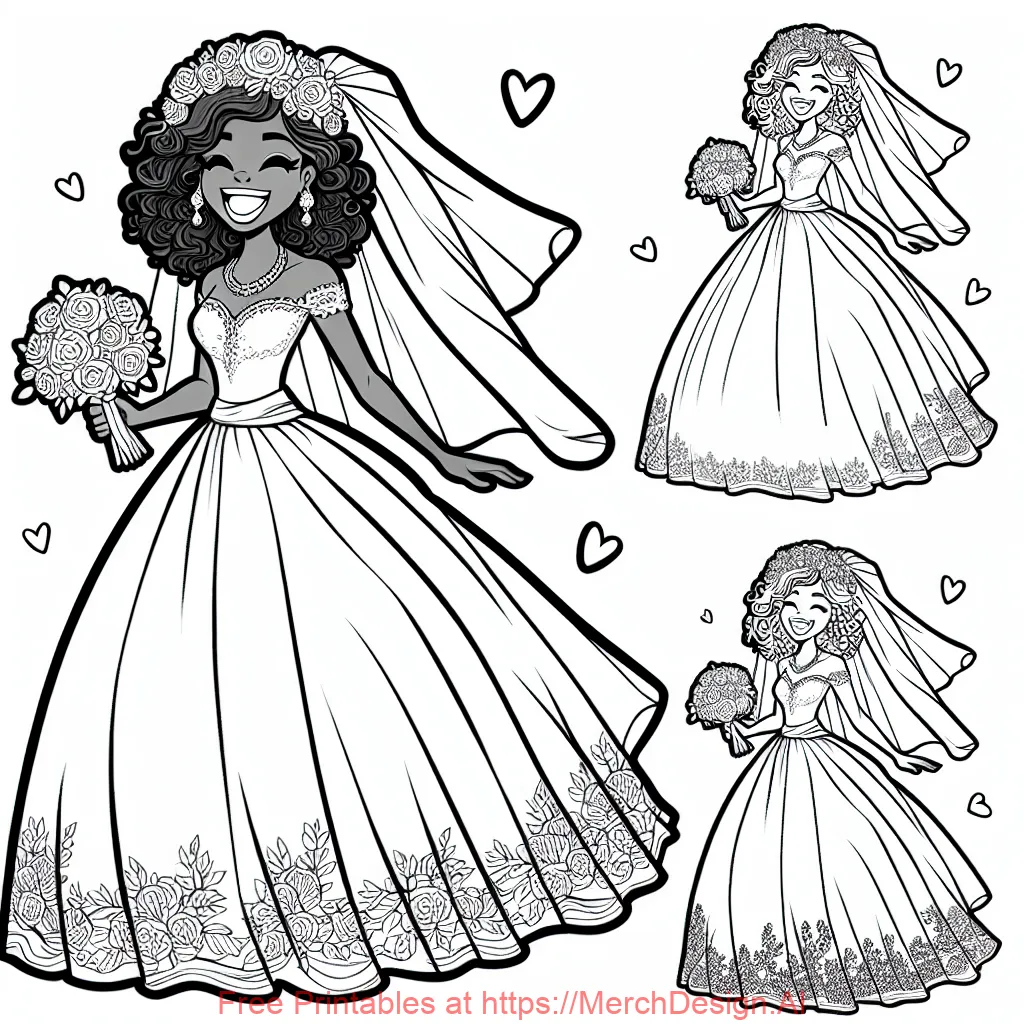 African American woman getting married 