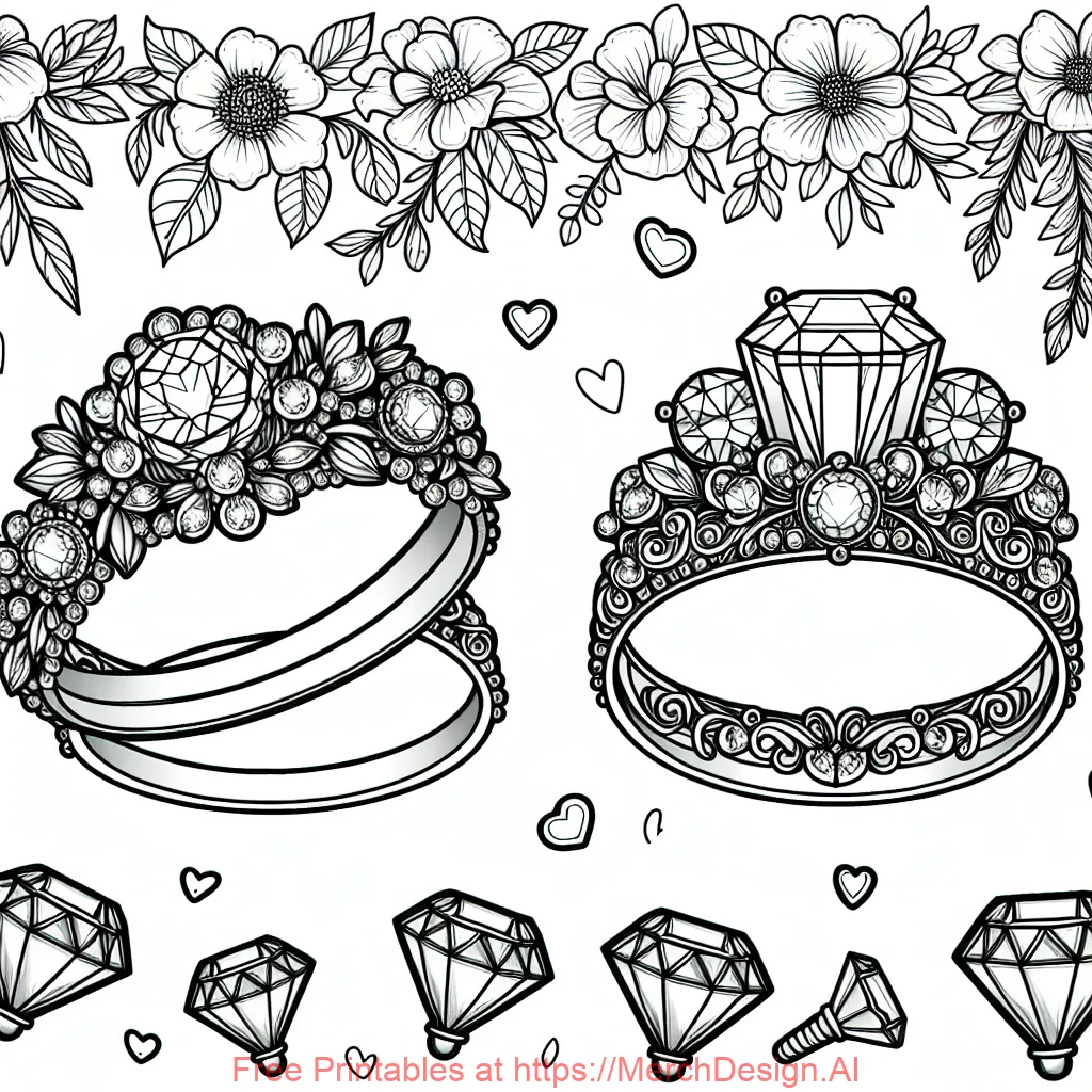 Beautiful wedding rings with diamonds 