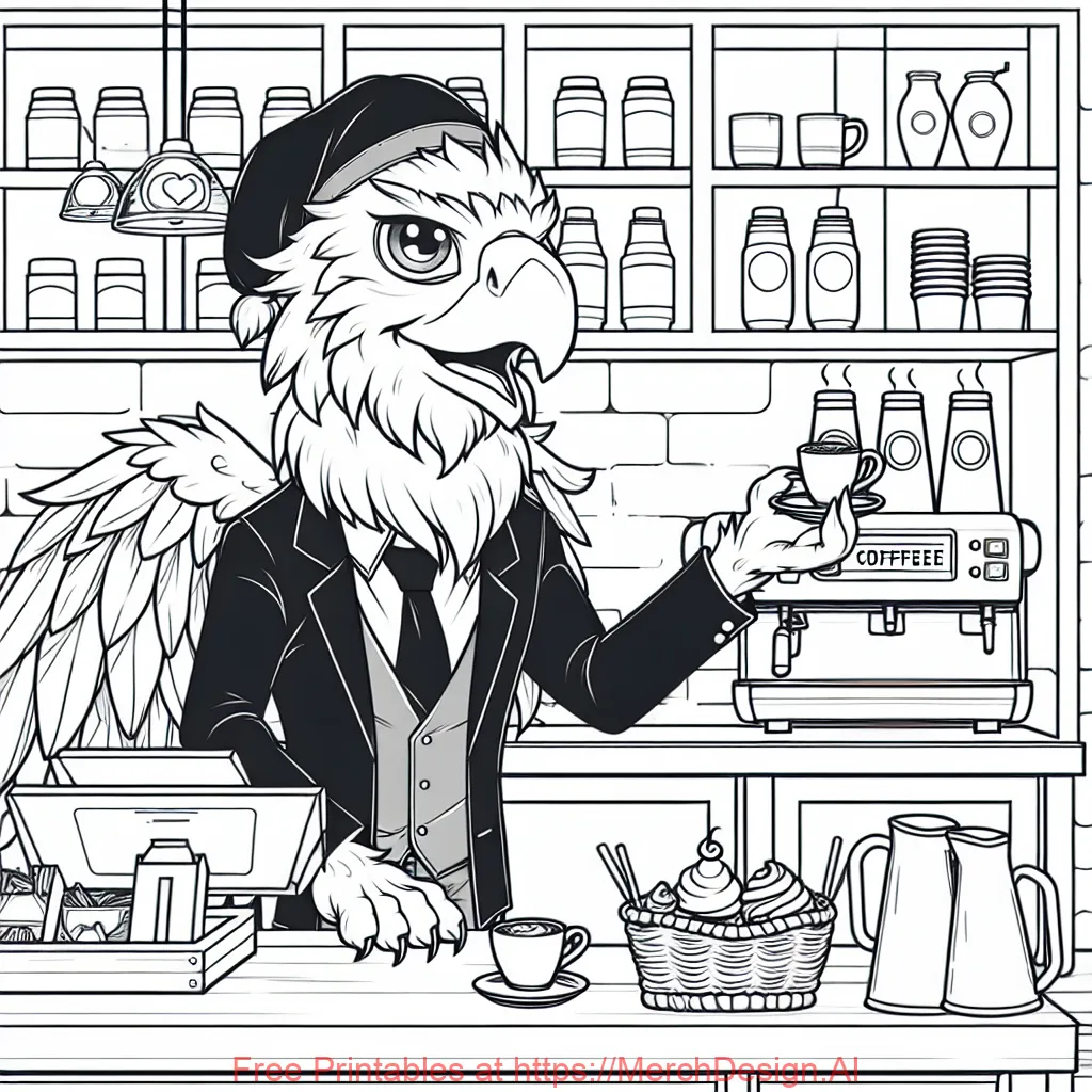 Griffin owner of a coffee shop in modern times