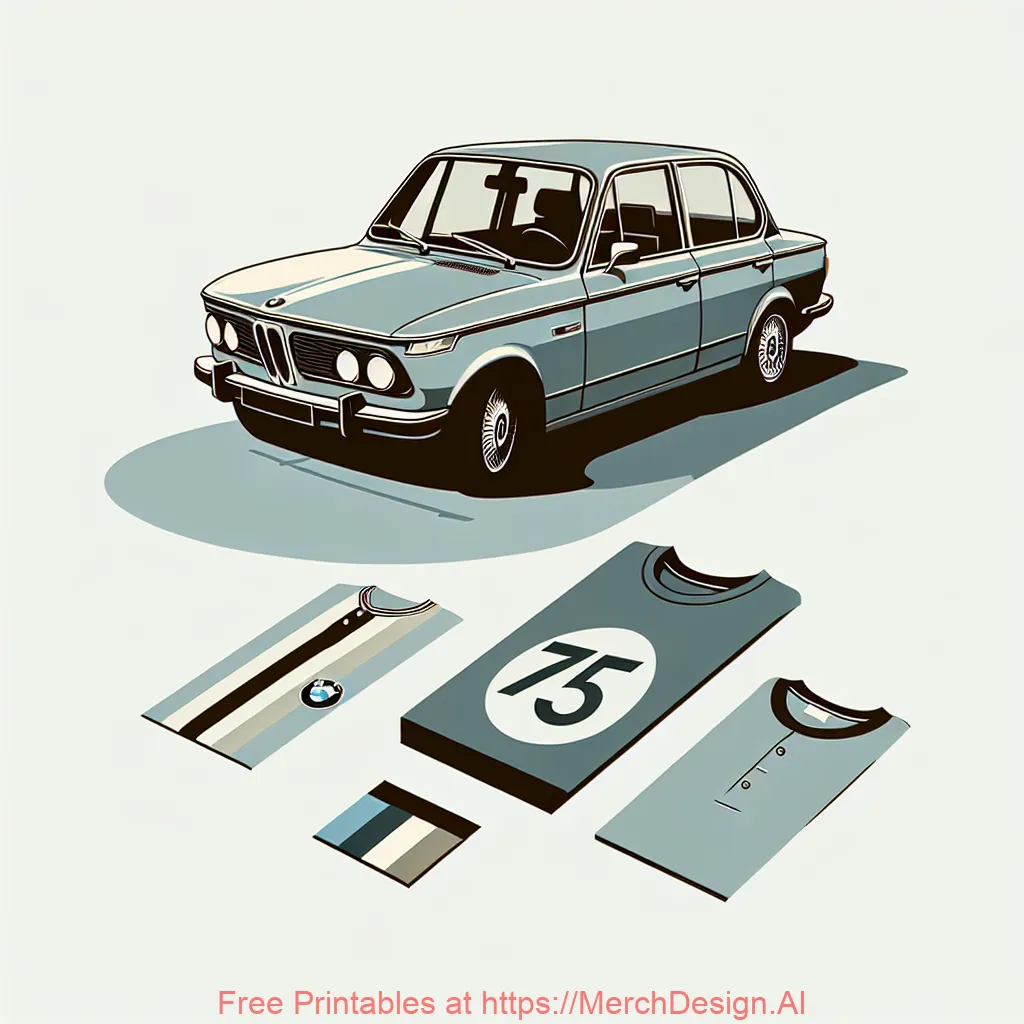 Drexl + Ziegler 75 Jahre Merchandise BMW M 50 Jahre BMW 3er Minimalistisch Einfach