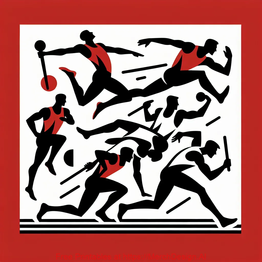 Middleton Track and Field Team, use black and red colors