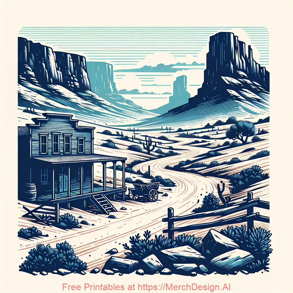 Landscape Outlaw Western Country