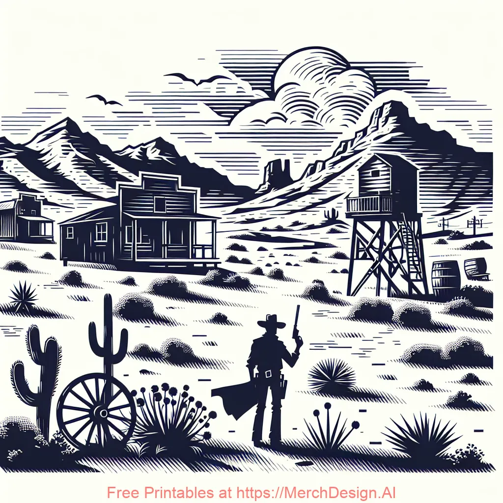 Landscape Outlaw Western Country