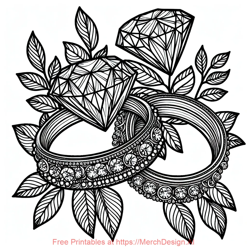 Beautiful wedding rings with diamonds 