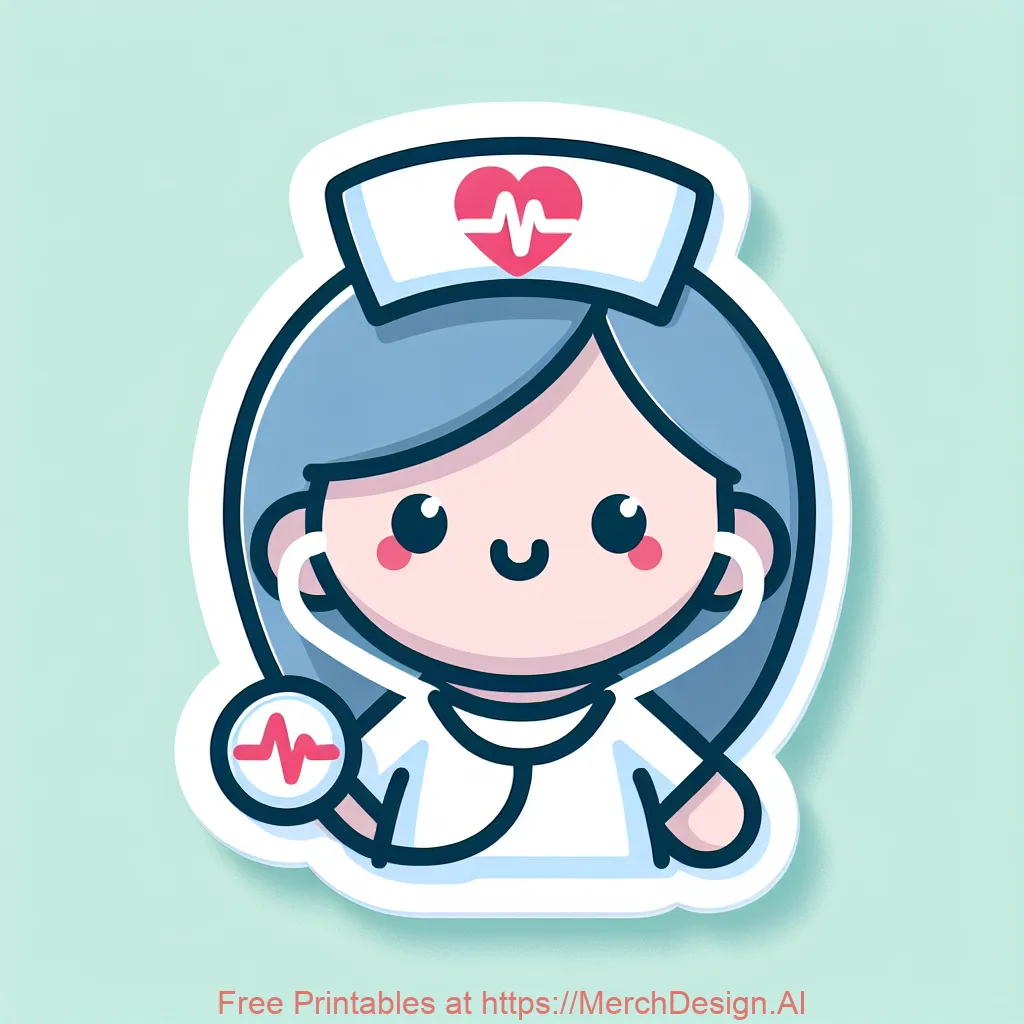 "Nurse life heartbeat stethoscope design"
